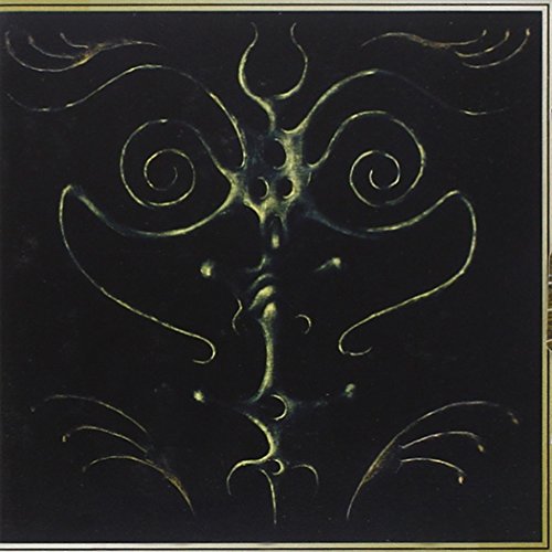 Black CD cover with gold, swirling, symmetrical face-like design.