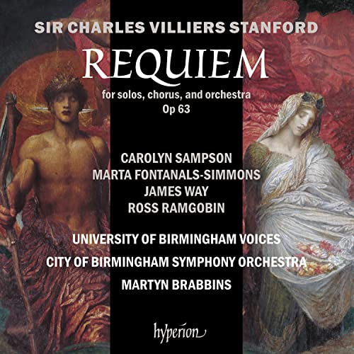 CD cover for Stanford’s Requiem, featuring angelic figures and text.