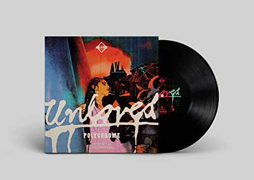 Vinyl record and album cover for “Unloved - Polychrome” with a woman’s portrait.