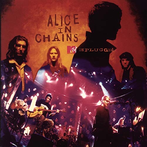Alice in Chains “Unplugged” DVD cover with band members in silhouette.
