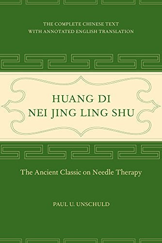 Green book cover with gold and white text: "Huang Di Nei Jing Ling Shu.