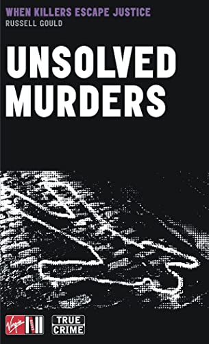 Book cover: “Unsolved Murders” with a chalk outline of a body.