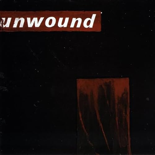 Album cover for Unwound, with red and white text on black background.