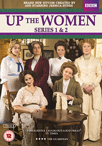 DVD cover for "Up The Women" series 1 & 2, featuring six women.