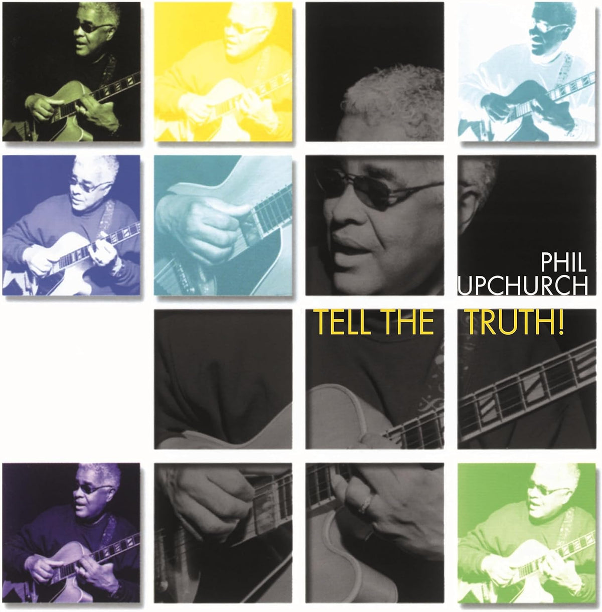 Collage of jazz guitarist Phil Upchurch playing guitar, album title visible.