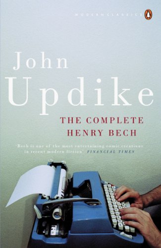 Book cover: “The Complete Henry Bech” by John Updike, with a typewriter.