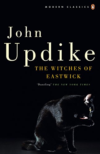Book cover for The Witches of Eastwick by John Updike featuring a black cat.