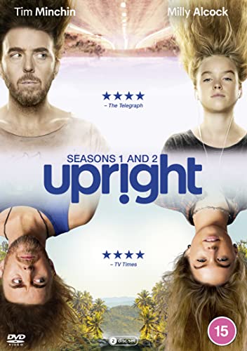 DVD cover for Upright seasons 1 and 2 featuring Tim Minchin and Milly Alcock.