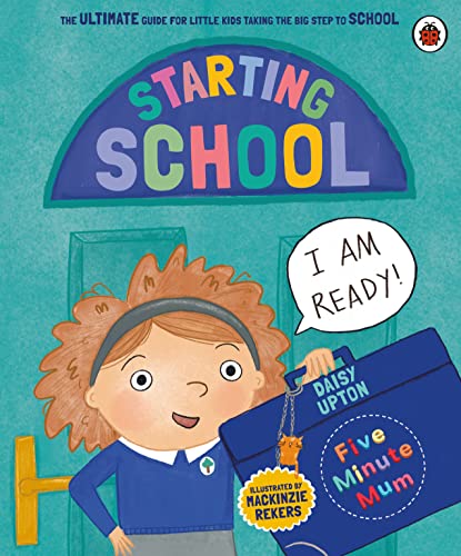Book cover showing a girl with a blue school bag saying I am ready.