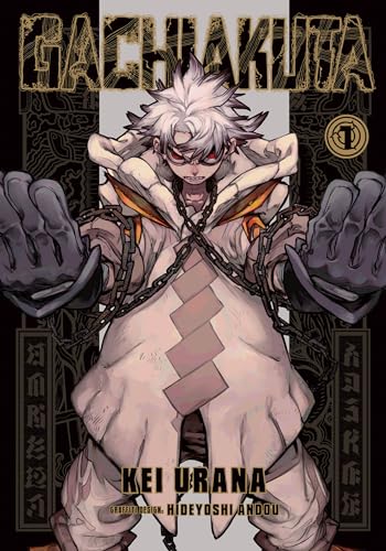 Manga cover featuring a chained figure with red eyes and spiky hair.