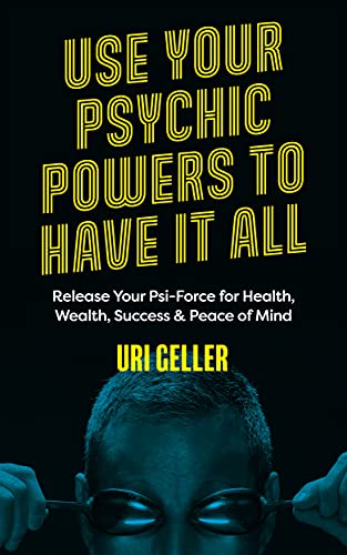Book cover featuring Uri Geller bending a spoon with his mind.