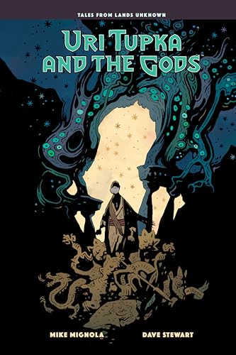 A robed figure stands before a glowing portal surrounded by dark, tentacled creatures.