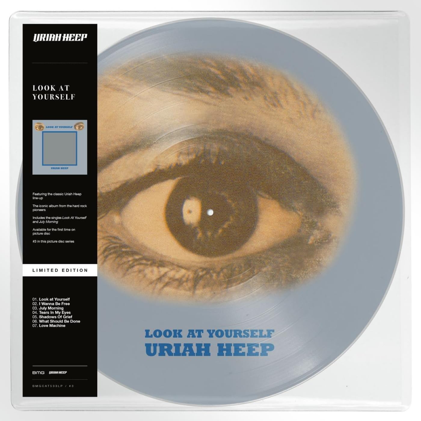 Uriah Heep "Look At Yourself" limited edition picture disc vinyl record.
