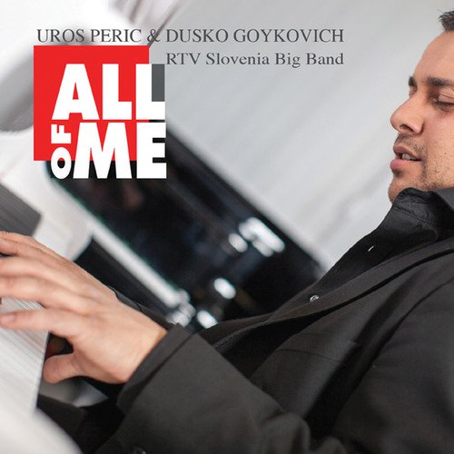 CD cover featuring Uros Peric at a piano, with bold red text.