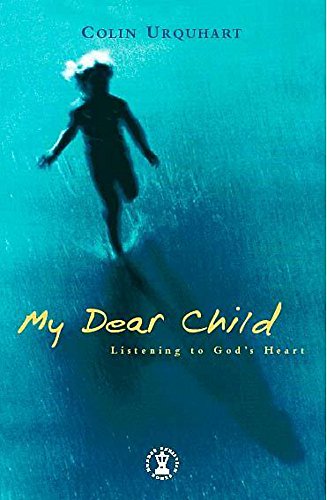 Book cover: child running towards viewer on a blue, watery background.
