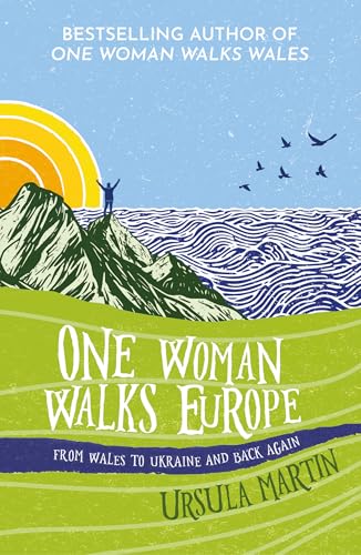 Book cover illustration showing a person standing on a mountain overlooking a wavy sea.