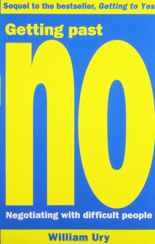The image depicts a book cover with a blue background and yellow accents. Alt text: Book cover with blue background, large yellow "no", and author's name.