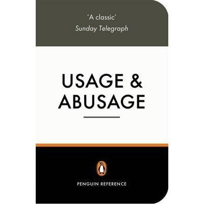 Book cover: "Usage & Abusage" by Penguin Reference, black and white.