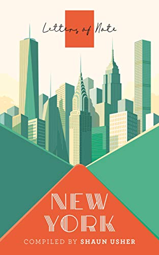 Book cover with stylized illustration of New York City skyline.