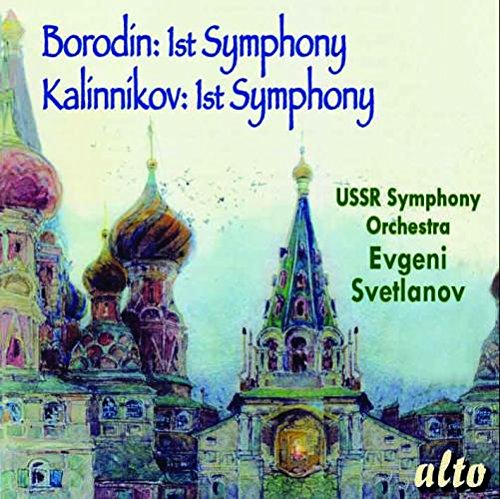 CD cover featuring St. Basil’s Cathedral and composer names Borodin & Kalinnikov.