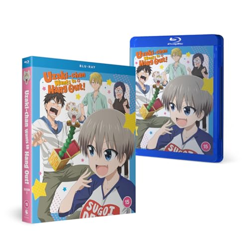 “Uzaki-chan Wants To Hang Out!” Season 1 Blu-ray case with anime characters.