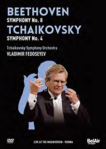 DVD cover featuring conductor Vladimir Fedoseyev and composers Beethoven & Tchaikovsky.