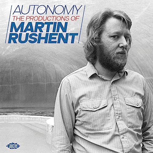 Black and white CD cover featuring portrait of Martin Rushent.
