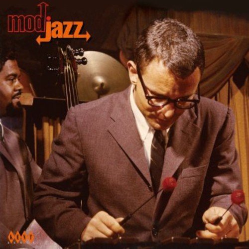 Vinyl album cover with a man playing vibraphone and another man playing double bass.