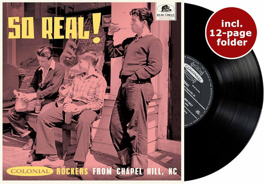 Vinyl record cover featuring a 1960s band photo in pink tones.