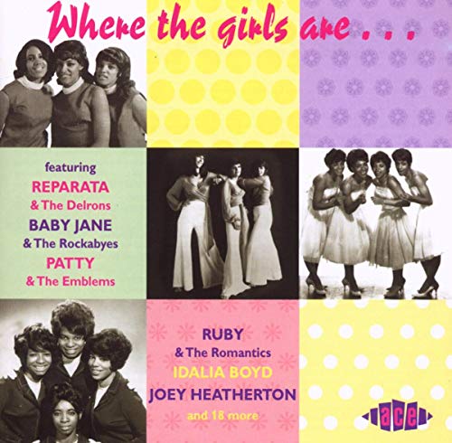 CD cover featuring vintage photos of various female musical groups.
