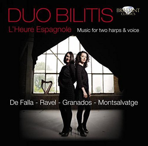 CD cover: Duo Bilits, two women, harps, and arched window backdrop.