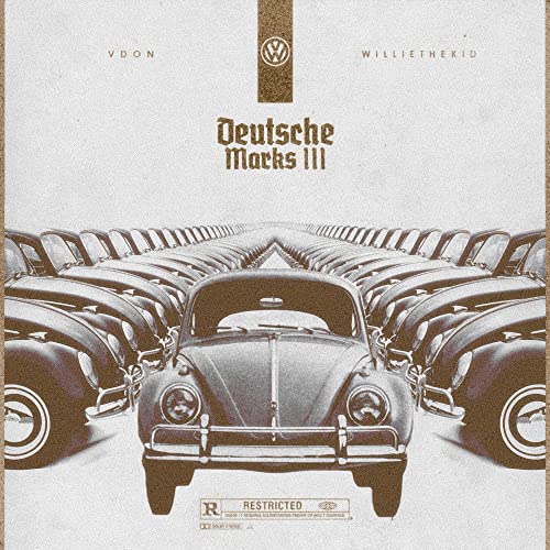 CD cover for "Deutsche Marks 3" by V Don & Willie The Kid, featuring VW Beetles.