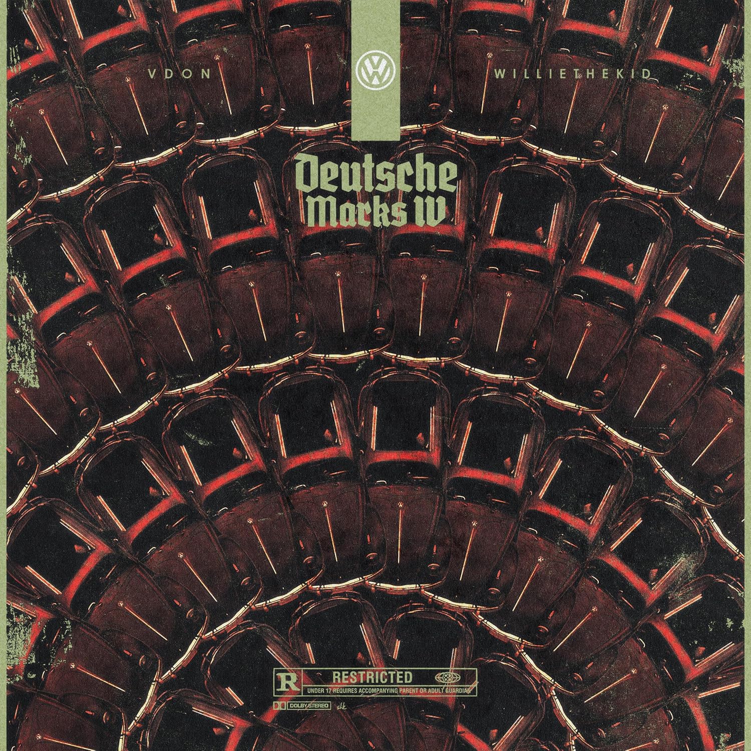 Vinyl record cover for "Deutsche Marks IV" by V Don & Willie The Kid.