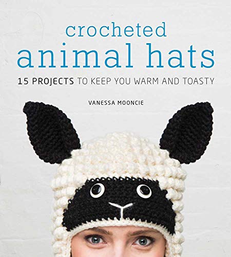 Book cover featuring a person wearing a crocheted sheep hat with black ears.