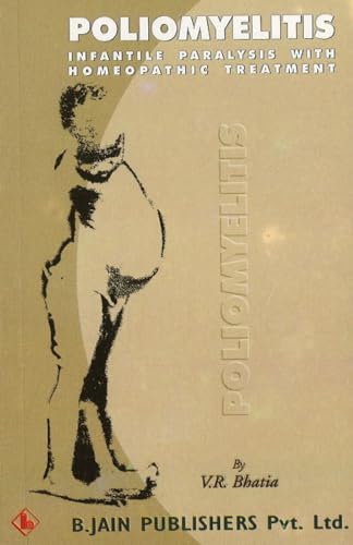 Book cover for "Poliomyelitis" with a silhouette of a person.
