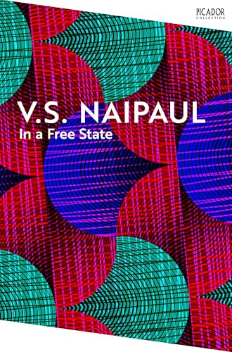 Book cover of In a Free State by V.S. Naipaul with geometric patterned background.