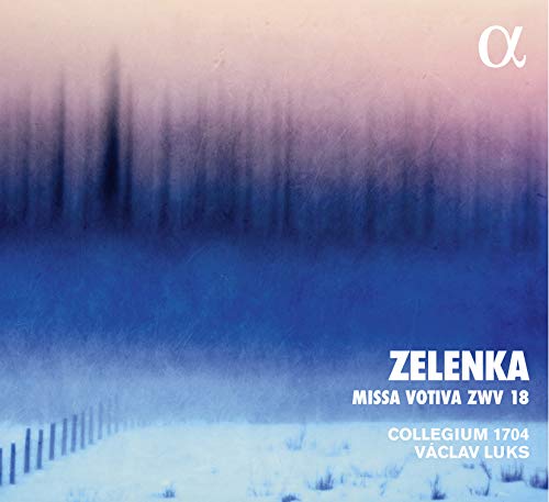CD cover for Zelenka’s Missa Votiva, featuring a winter forest scene.