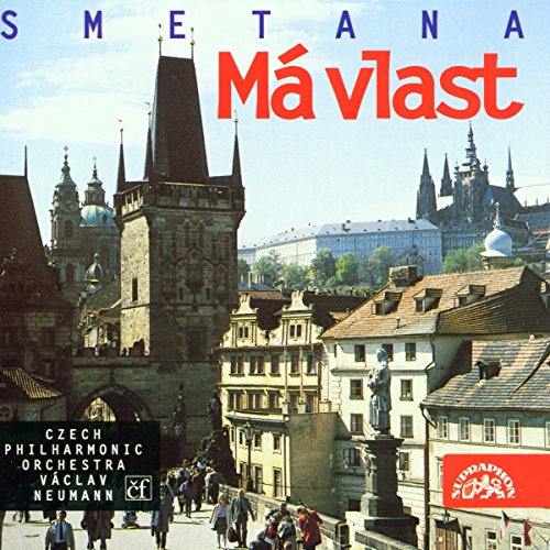 CD cover of Smetana’s “Má vlast” featuring a Prague cityscape.