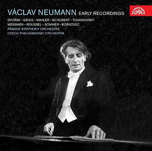 Black and white cover featuring a conductor in formal attire with orchestra names listed.