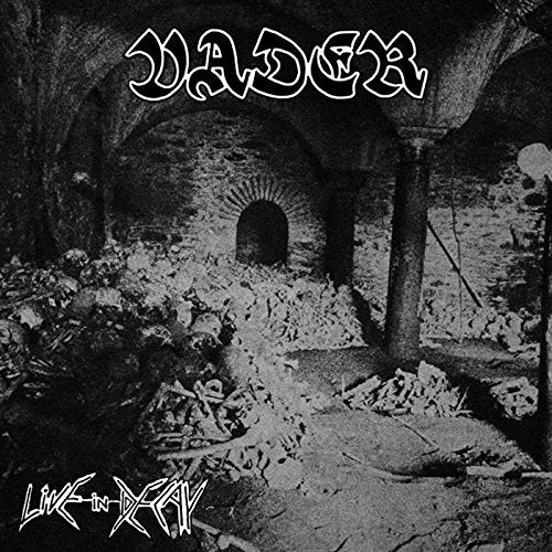 Vader album cover: dark, gothic archway and decaying stone interior.