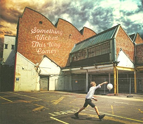 CD cover: brick building with text, boy throwing a ball outside.