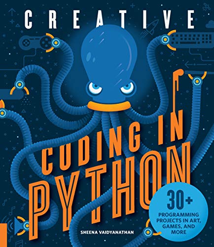 Book cover with a blue octopus surrounded by coding-related imagery.