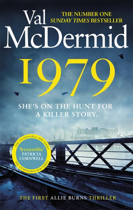 Book cover for "1979" by Val McDermid, featuring a bridge and gold lettering.