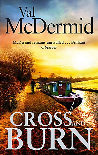 Book cover: canal scene with a person walking, sunset, and bold title.