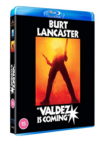 Valdez Is Coming" Blu-ray case featuring Burt Lancaster in a desert scene.