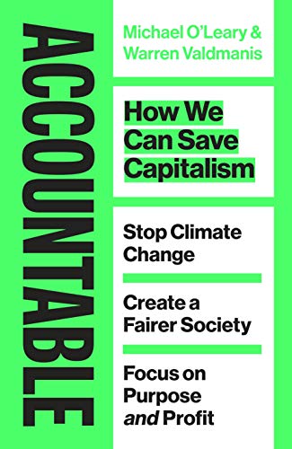 Book cover: "Accountable" by O'Leary & Valdmanis, green and white text.