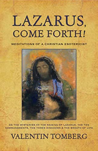 Book cover with title "Lazarus, Come Forth!" and image of a bearded figure.