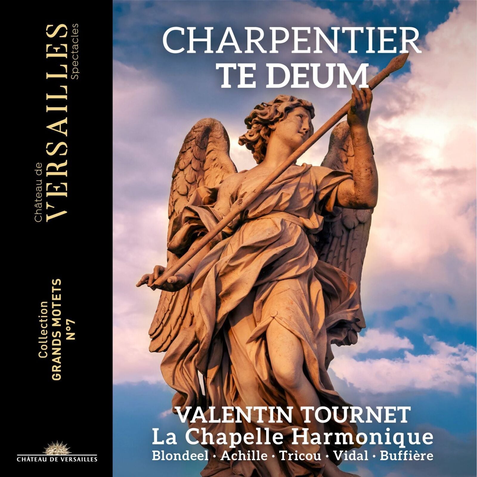 CD cover: angel sculpture with text "Charpentier Te Deum" and artist names.