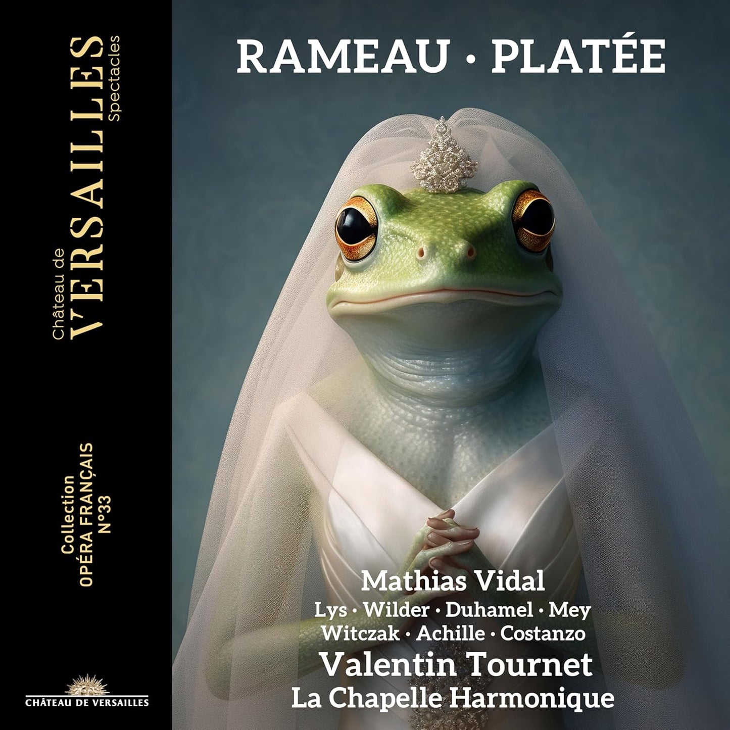 CD case featuring artwork related to Rameau’s *Platée*, with artist names listed.