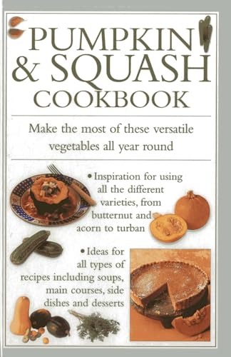 Cookbook cover featuring pumpkin and squash dishes, vegetables, and text.